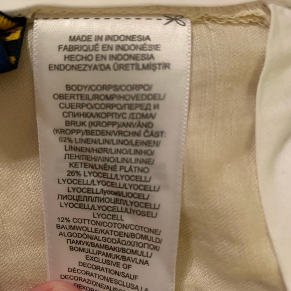 Polo Cream Linen Pants - Picture 6 of 6